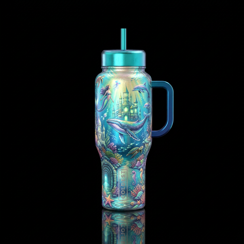 Atlantis Secrets - Version 1 water bottle design