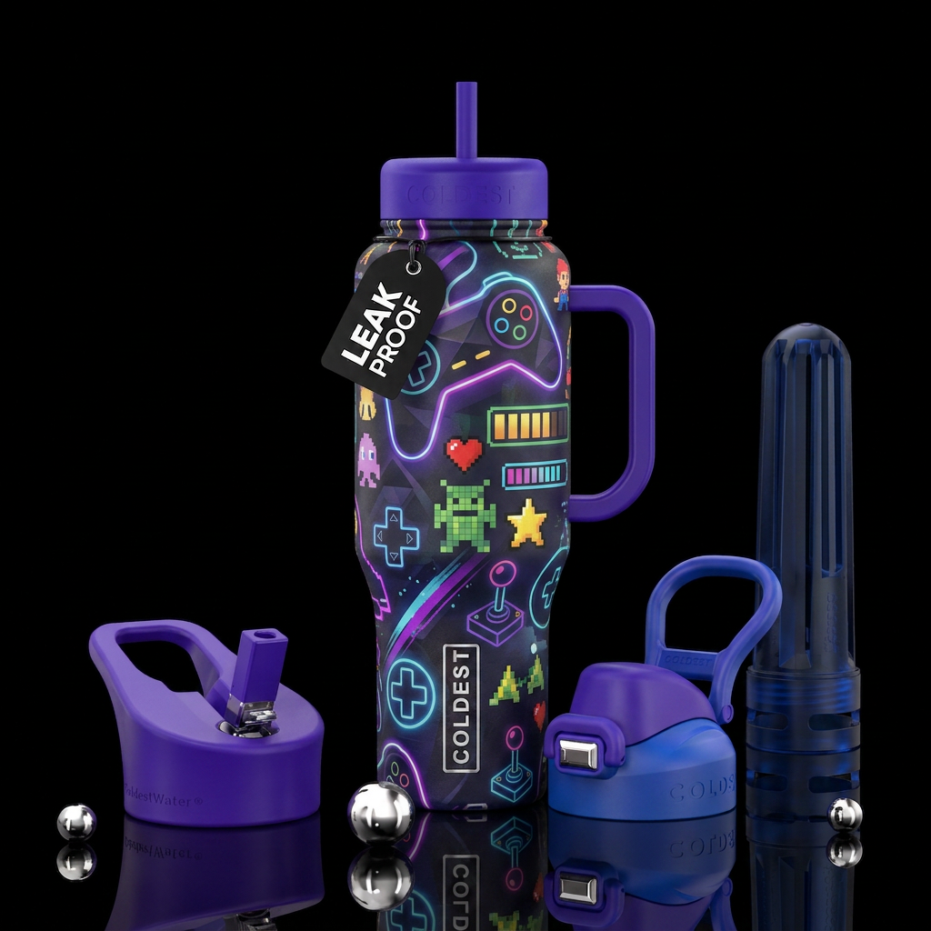 Gaming water bottle design
