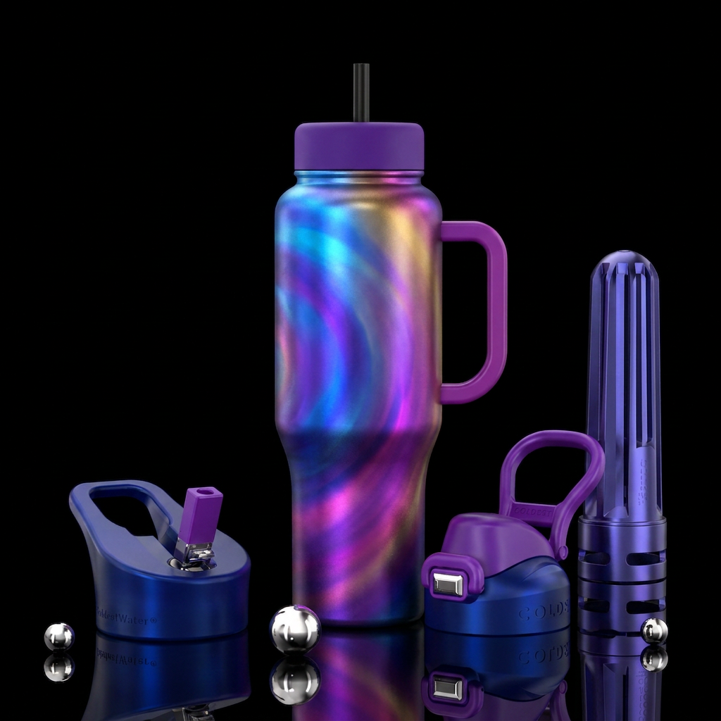aura water bottle design
