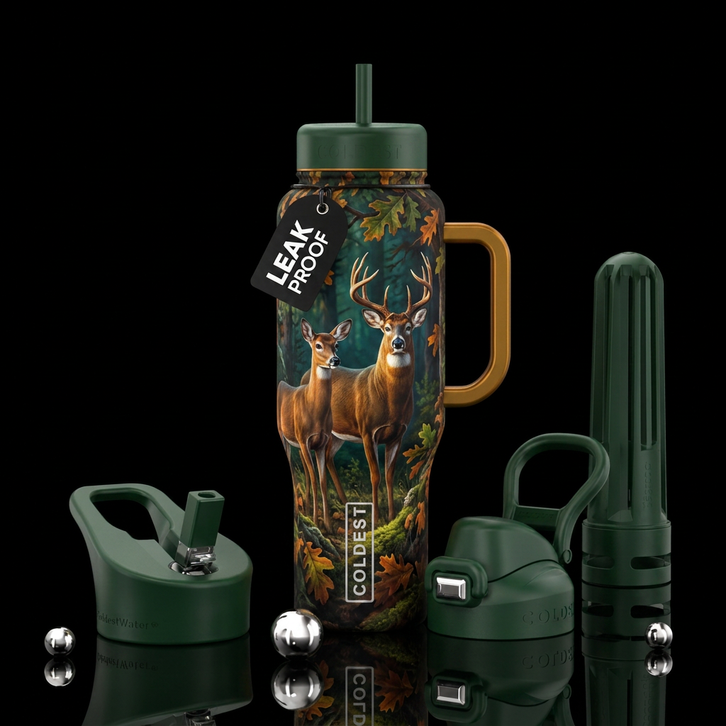 Buck and doe water bottle design