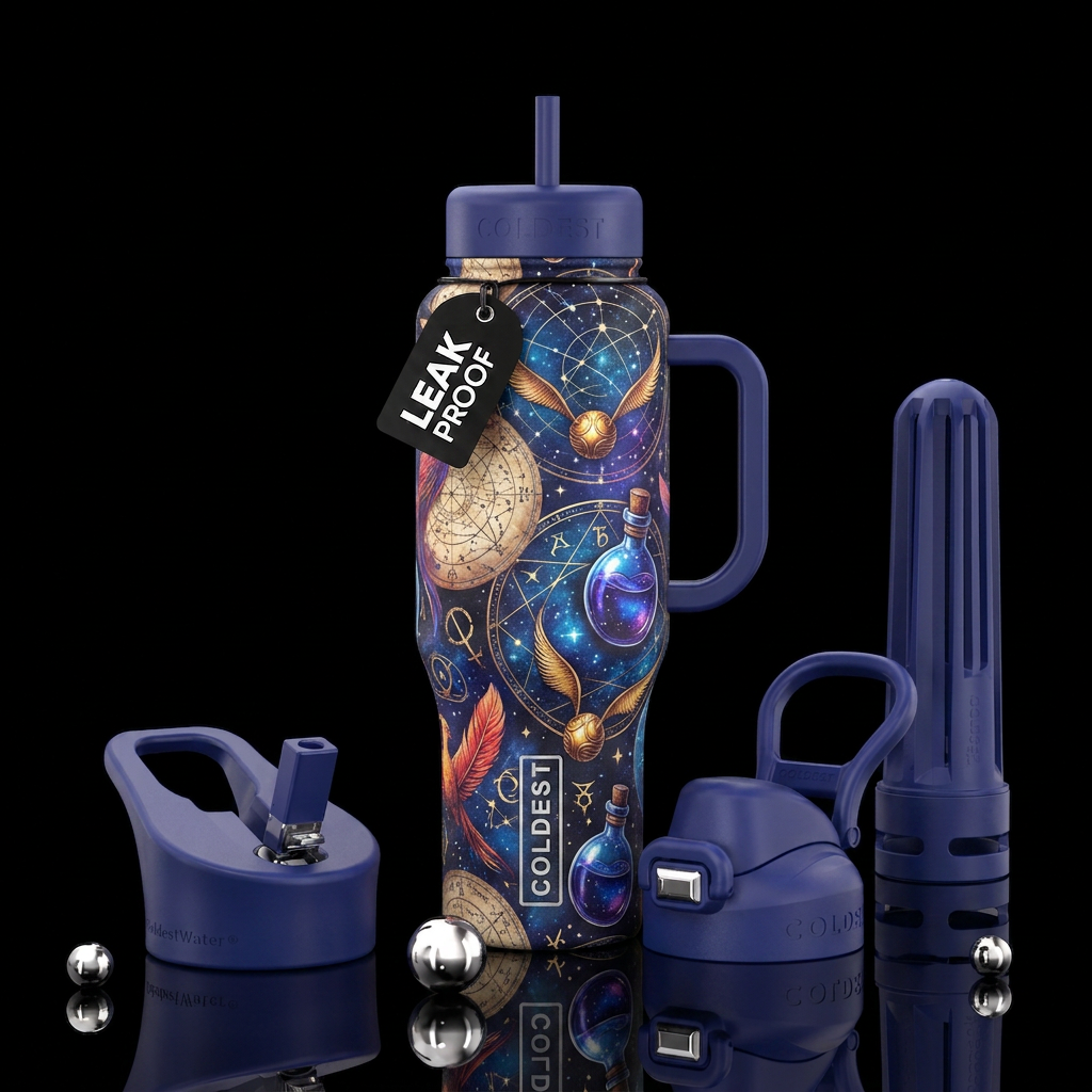 Wizarding wonder water bottle design
