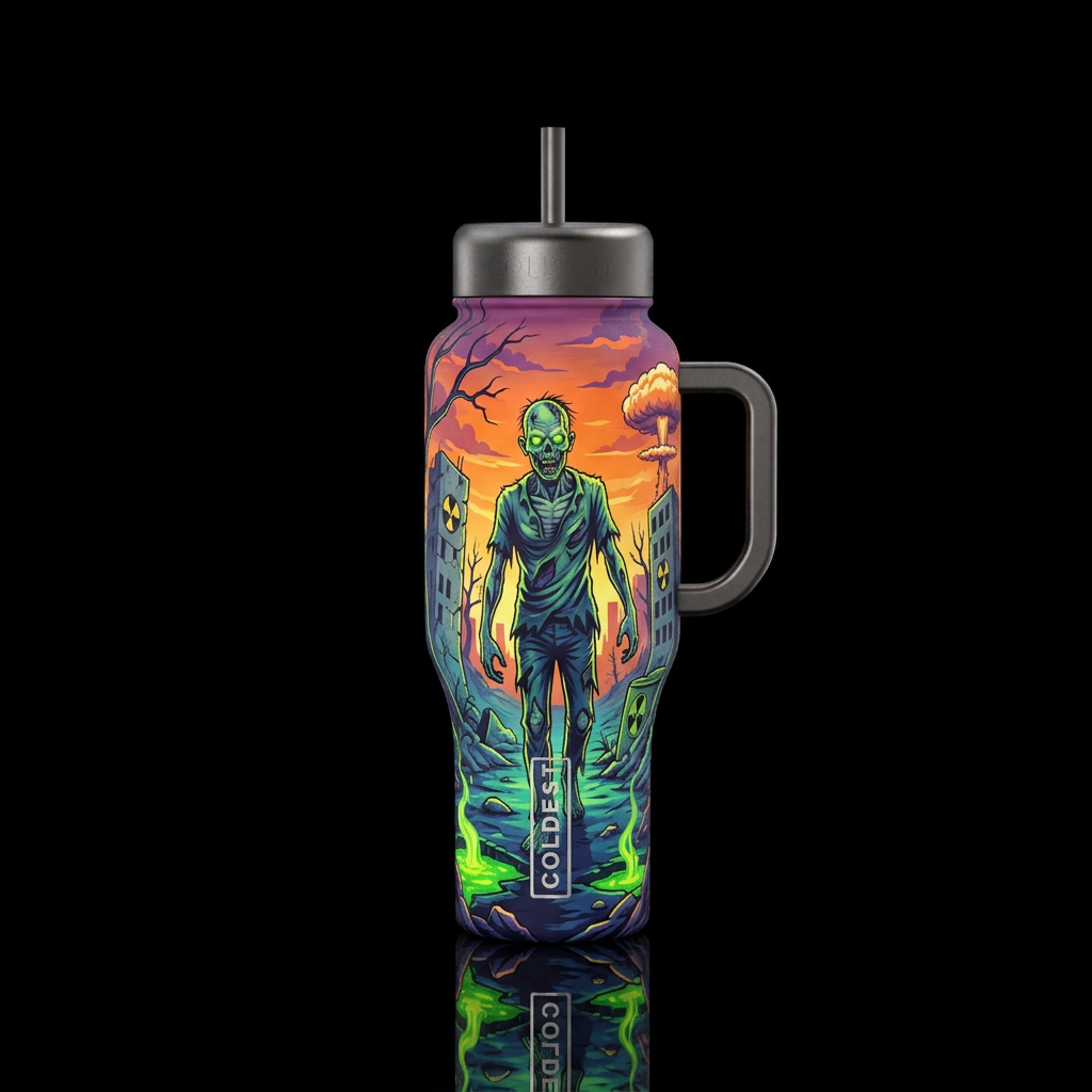 Just a ghoul in a radiated world water bottle design