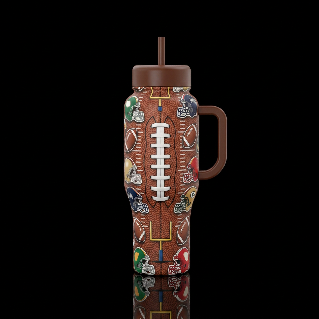 Football water bottle design