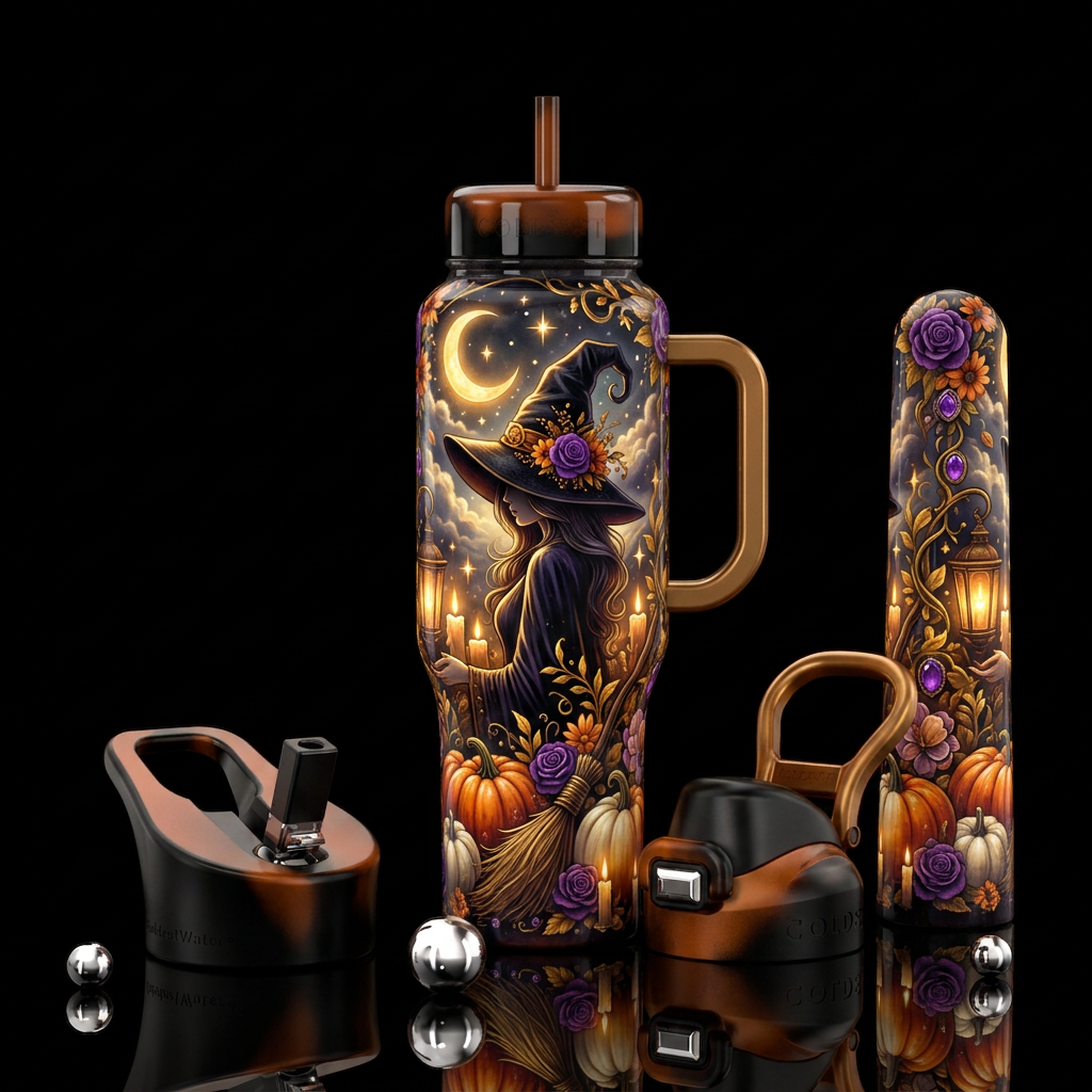 Pumpkin & Potion water bottle design