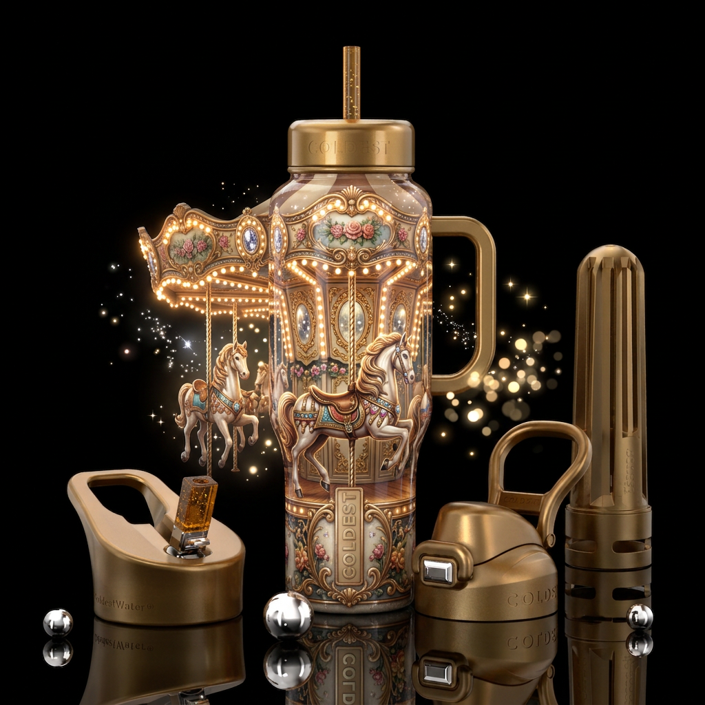 The Carosel water bottle design