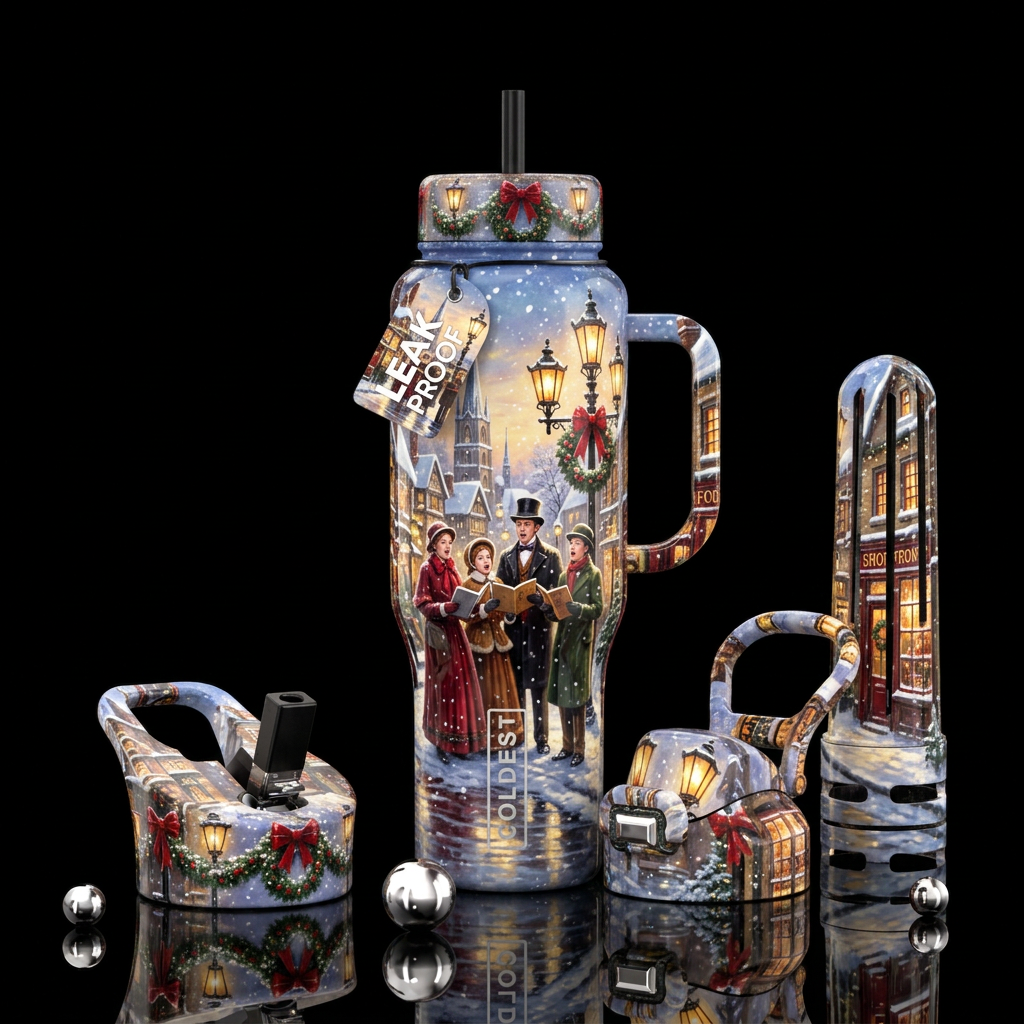 The Carolers water bottle design