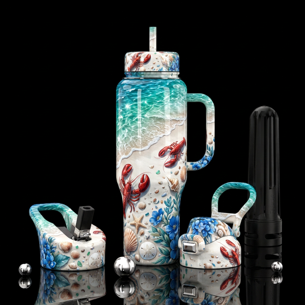 Snappy Shore water bottle design