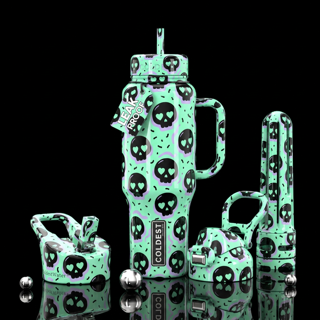 Ghoul-Aid water bottle design