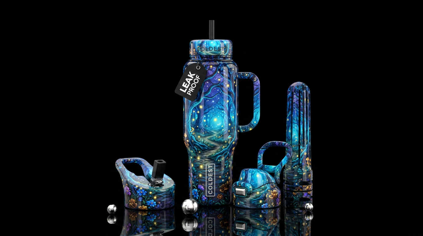 Blue Fog water bottle design