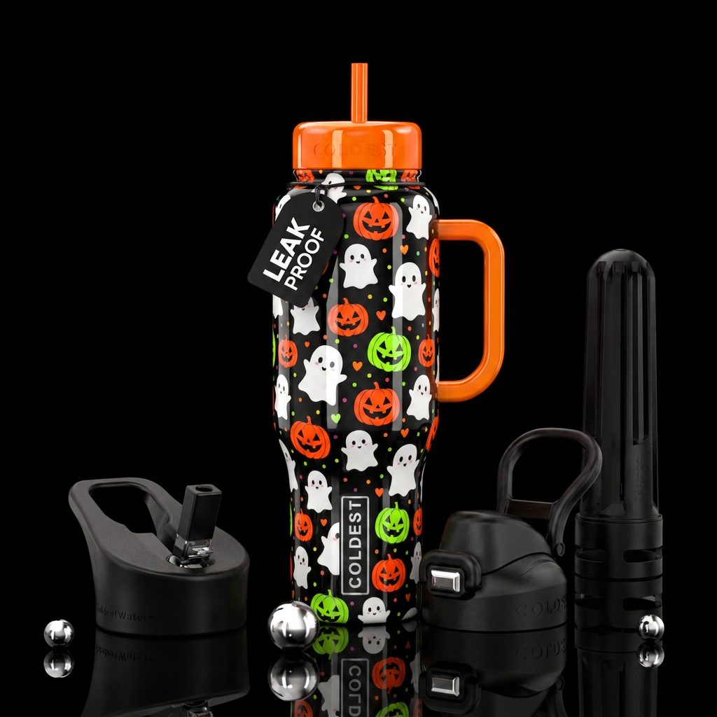Ghoul Gathering water bottle design