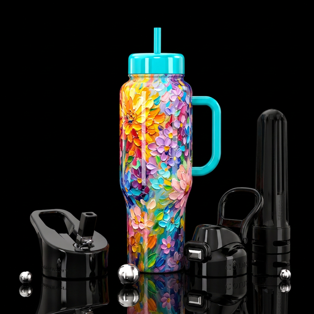 Bloom Symphony water bottle design