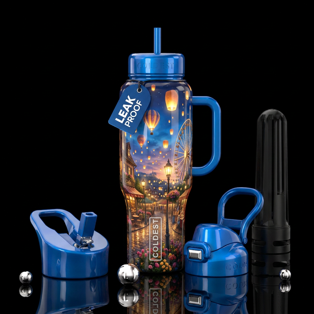 Floating Wishes water bottle design