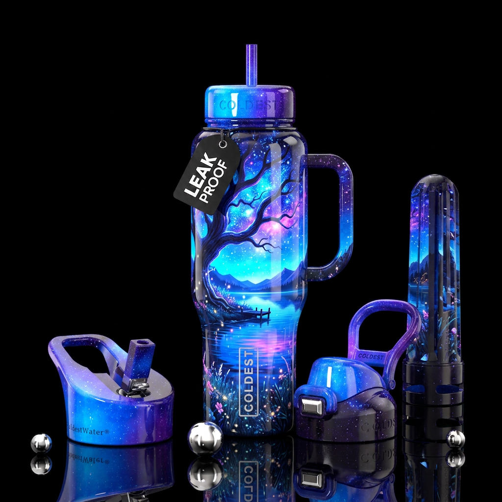 Northern Glow water bottle design