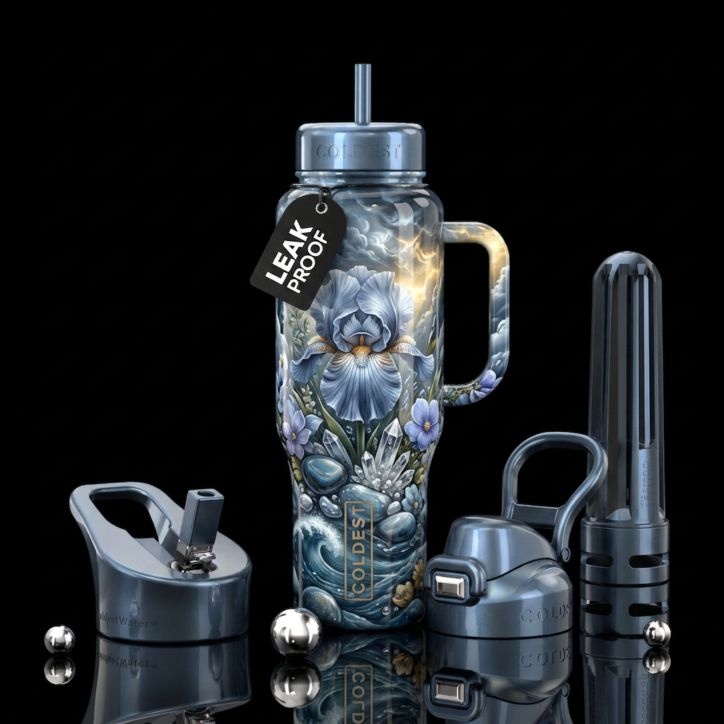 Ocean Iris water bottle design