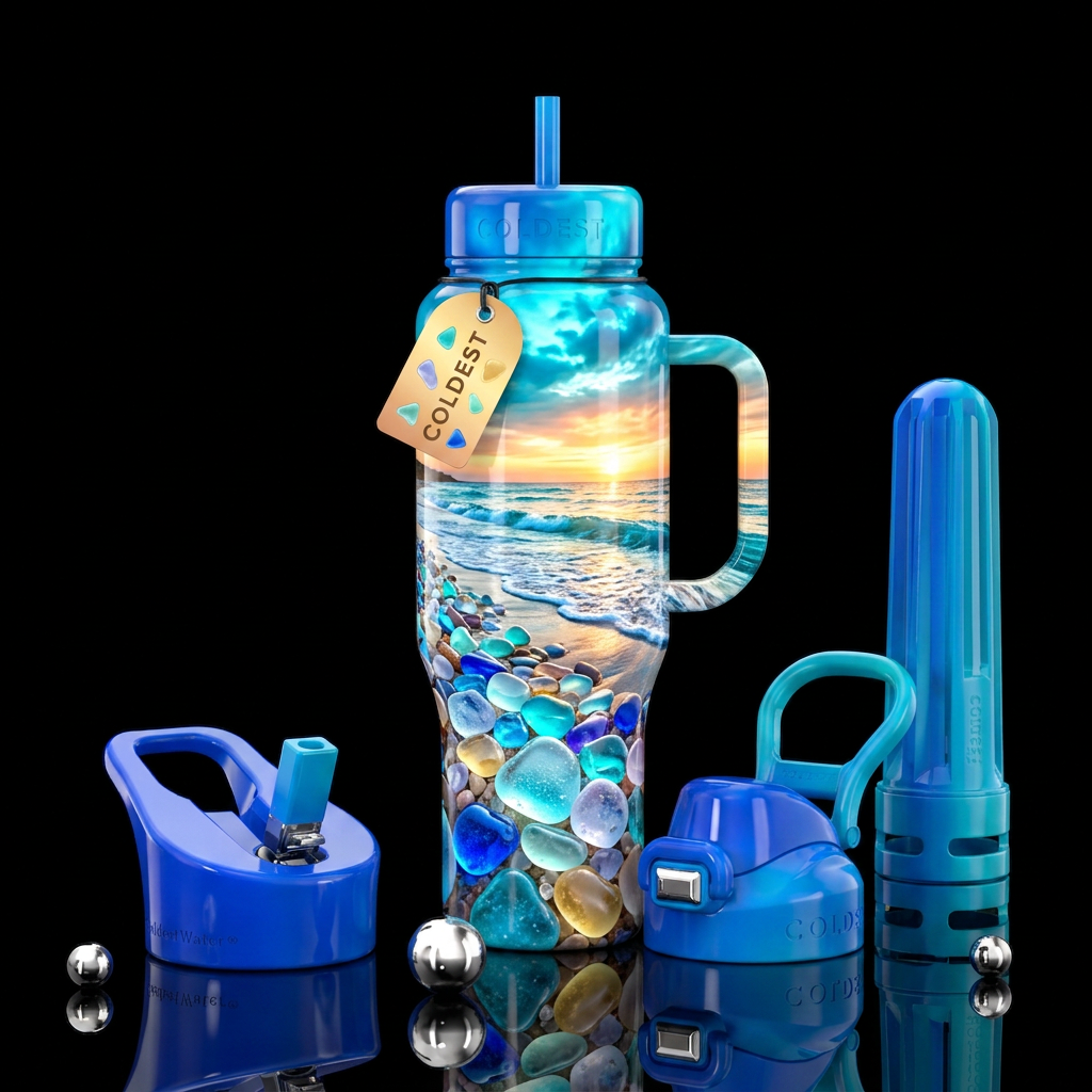 Precious Stones water bottle design
