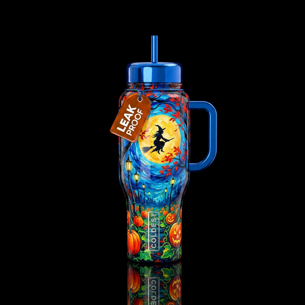 Late Night Flight water bottle design