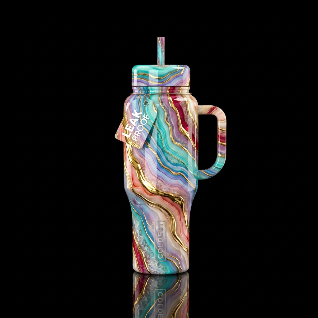 Shifts Of Color water bottle design