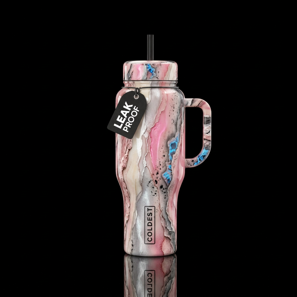 Polished Chaos water bottle design