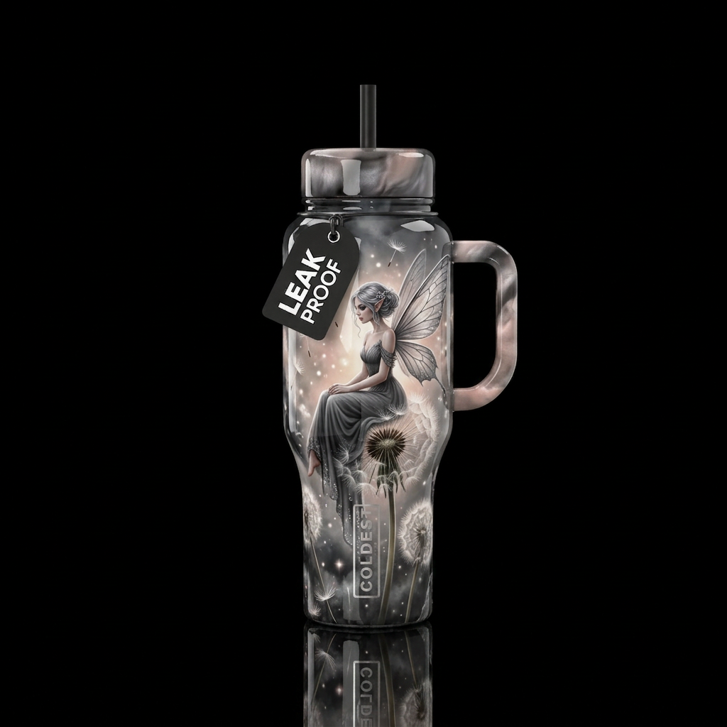 Whispered Wishes water bottle design