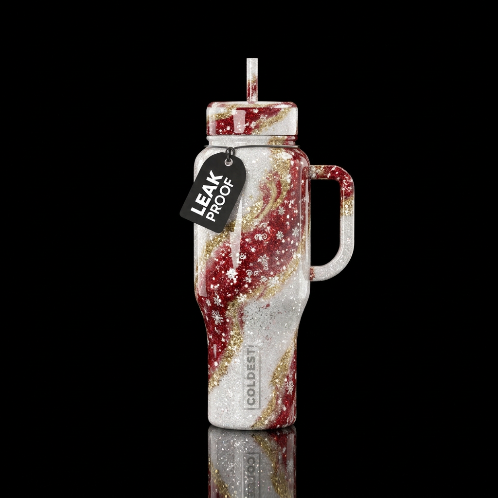 Jingleberry Sparkle water bottle design