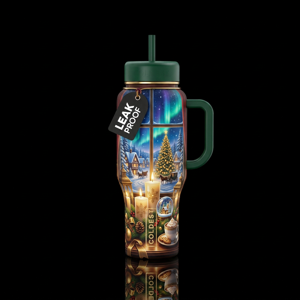 A Night of Noël water bottle design