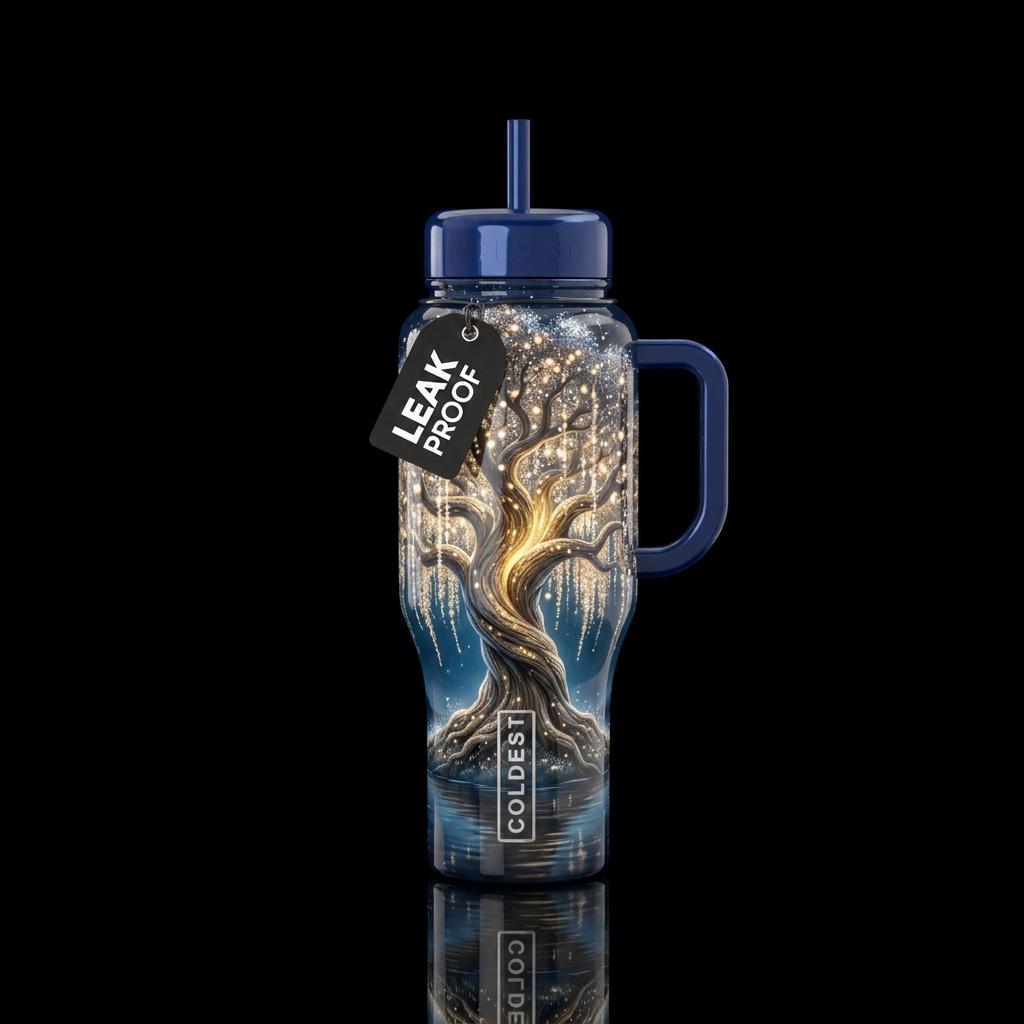 Twinkle Tree water bottle design