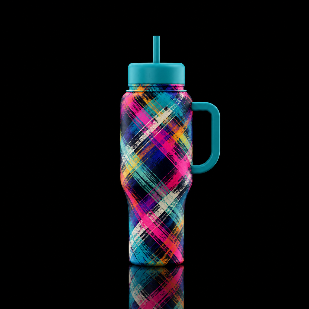 Crisscross water bottle design