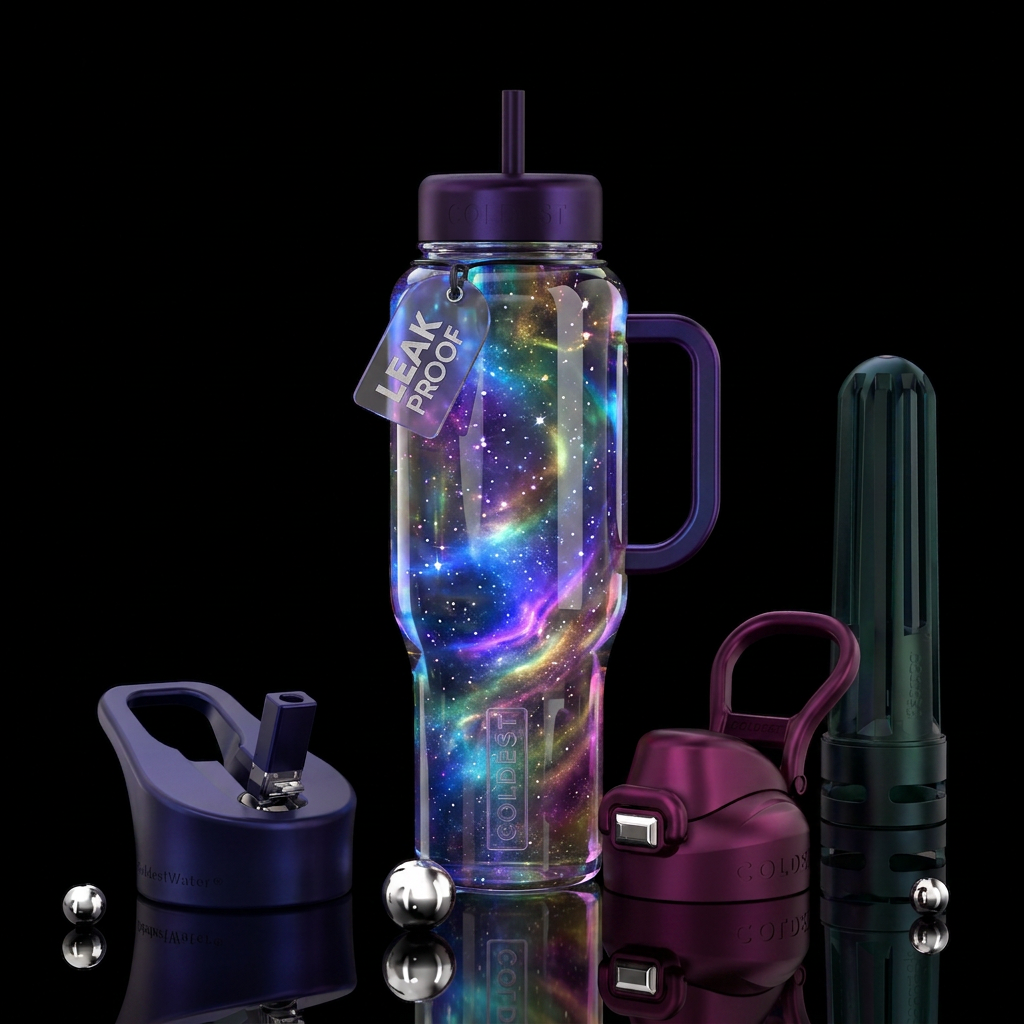Crystal ball water bottle design
