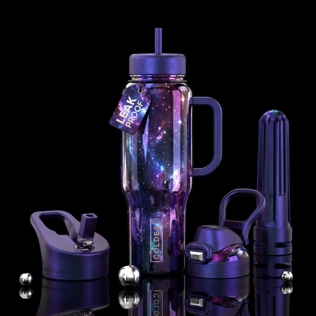 Magic mirror water bottle design