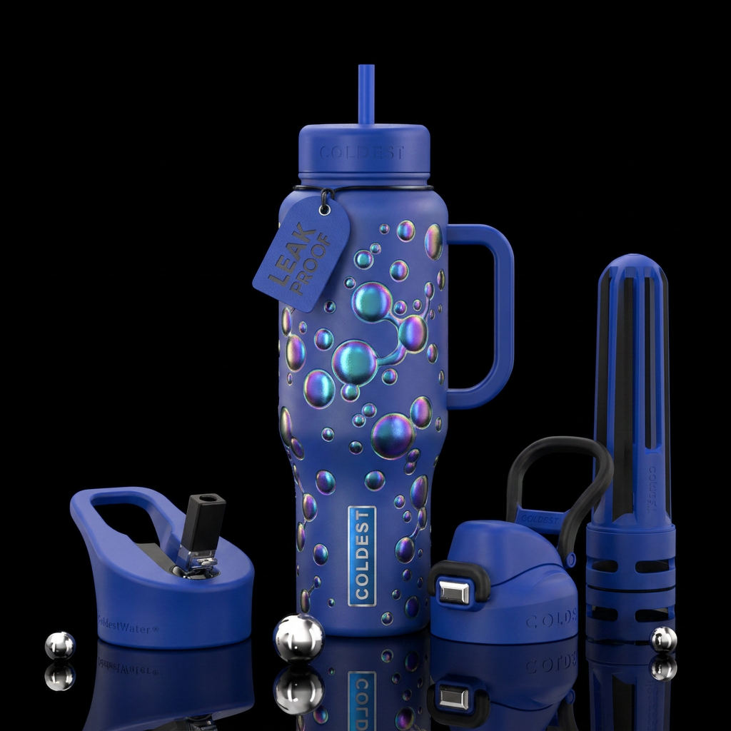 Blowing bubbles water bottle design