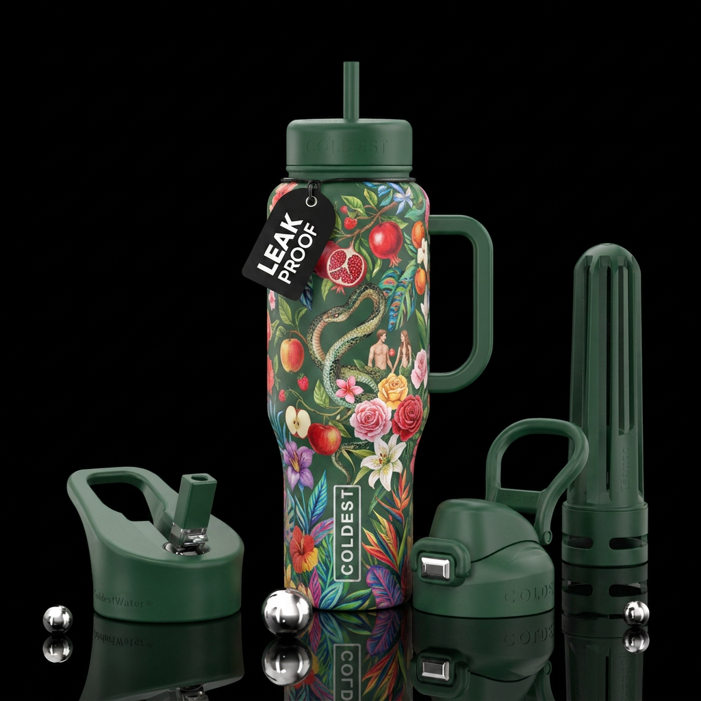 Garden of eden water bottle design