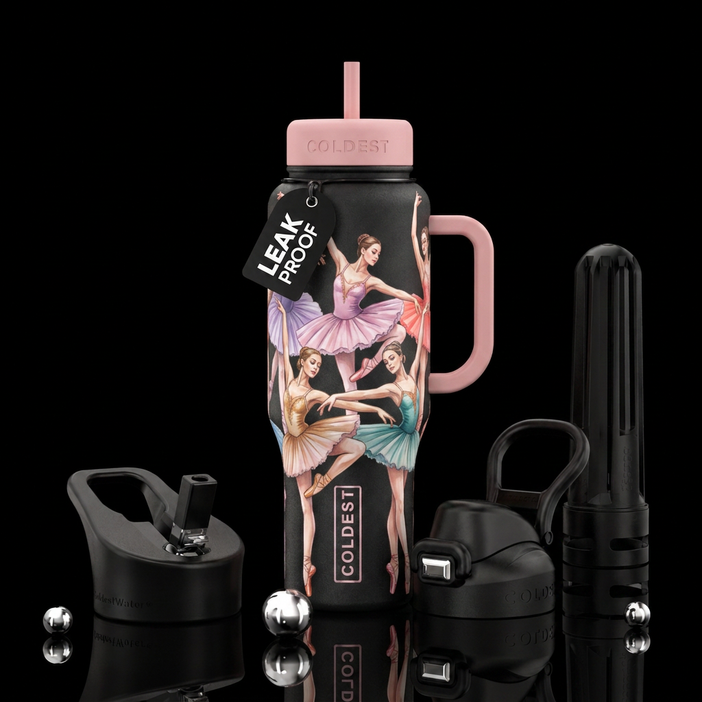 Ballerinas water bottle design