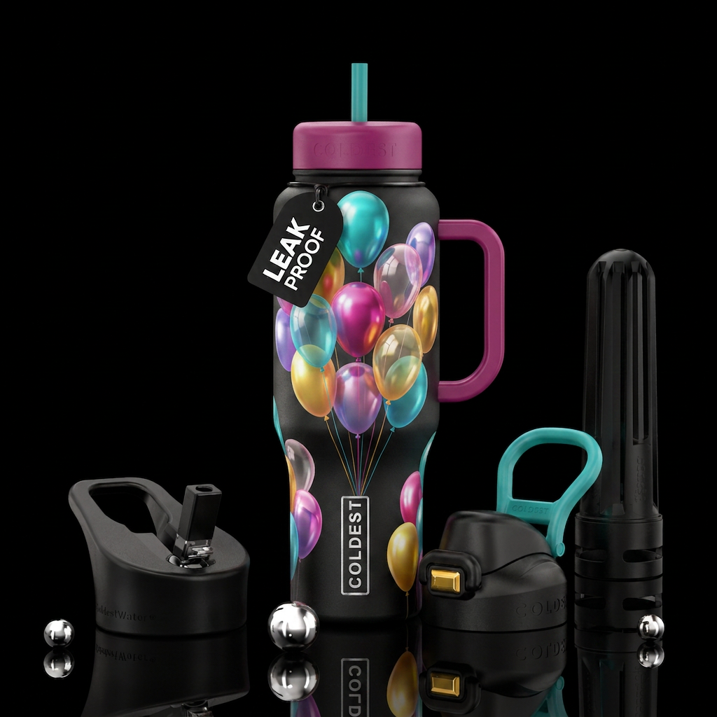 Balloons water bottle design