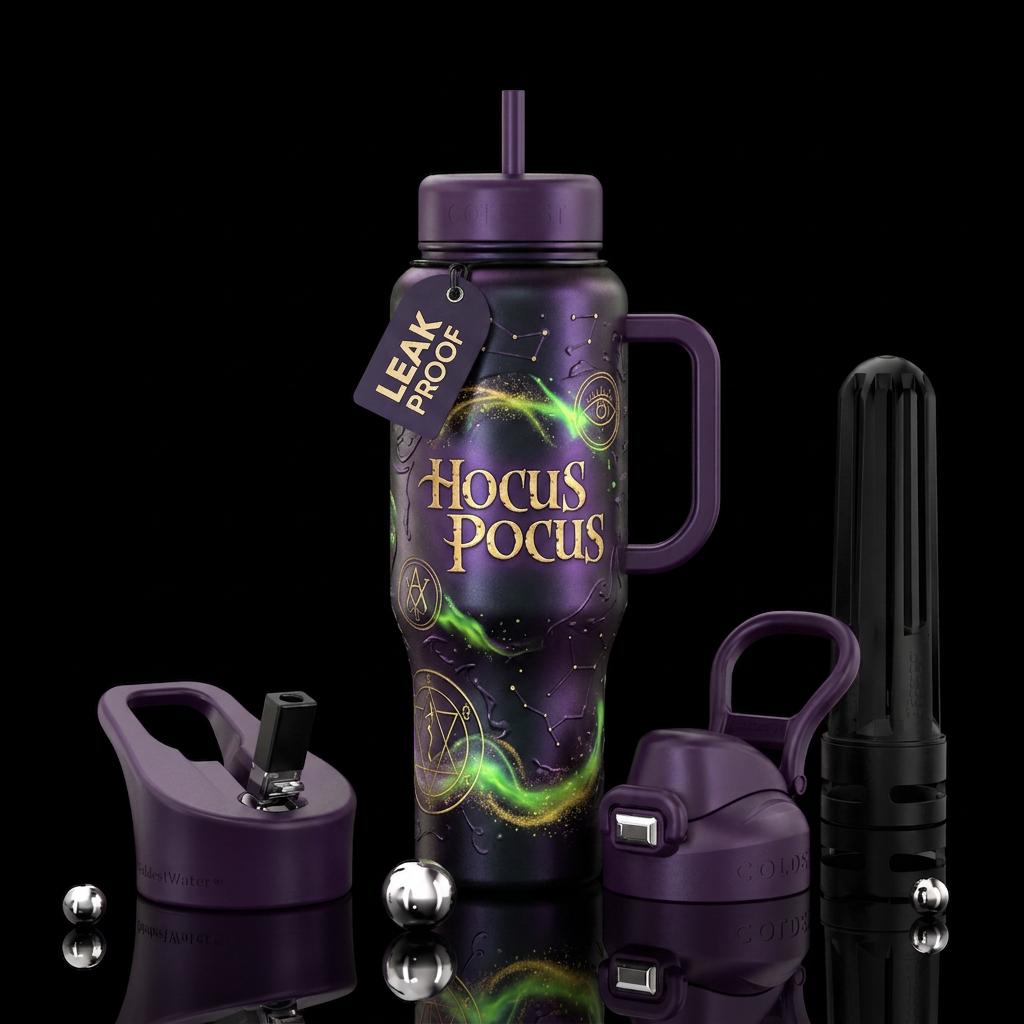 Hocus pocus water bottle design