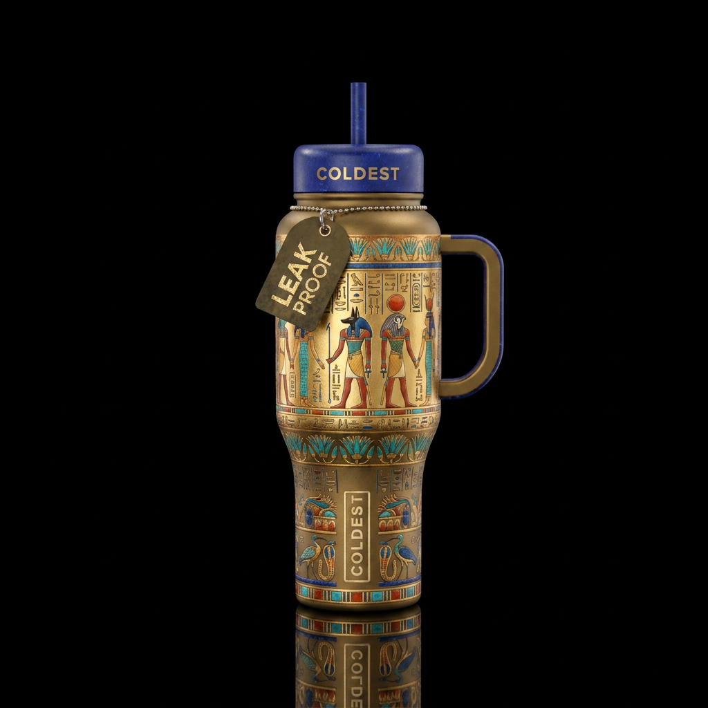 Ancient egypt water bottle design