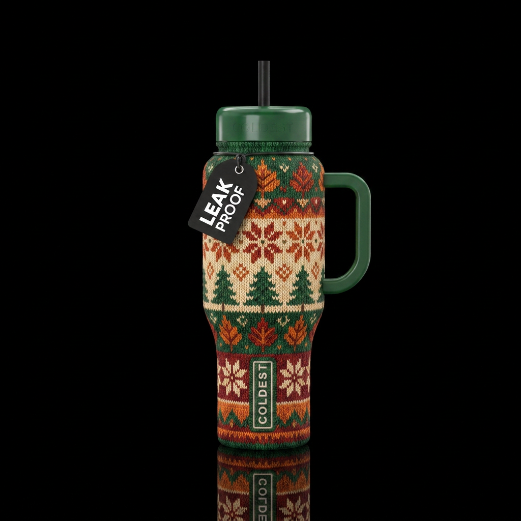 Sweater weather water bottle design