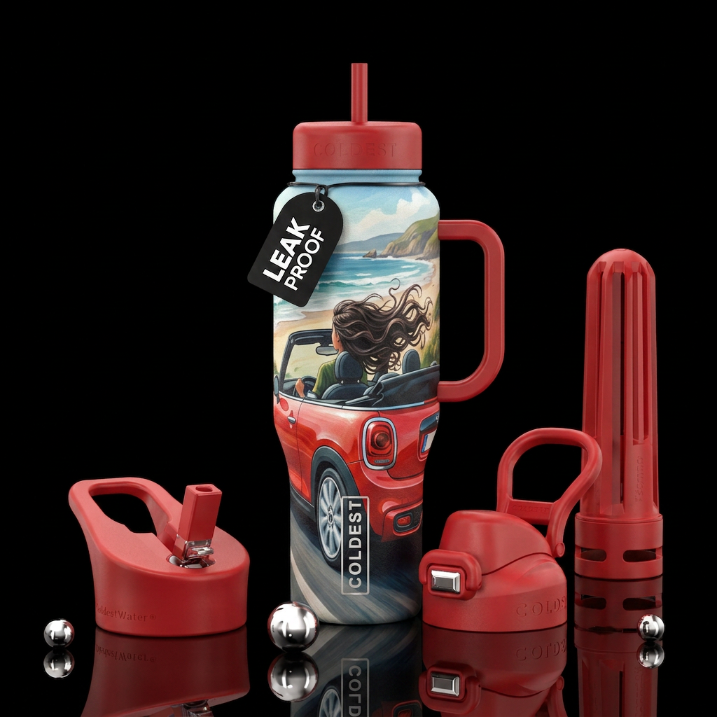 Mini Summer water bottle design