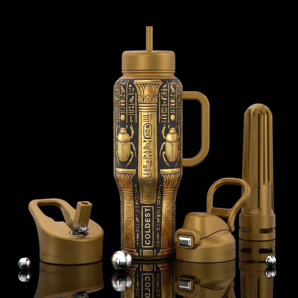 The Egyptian water bottle design