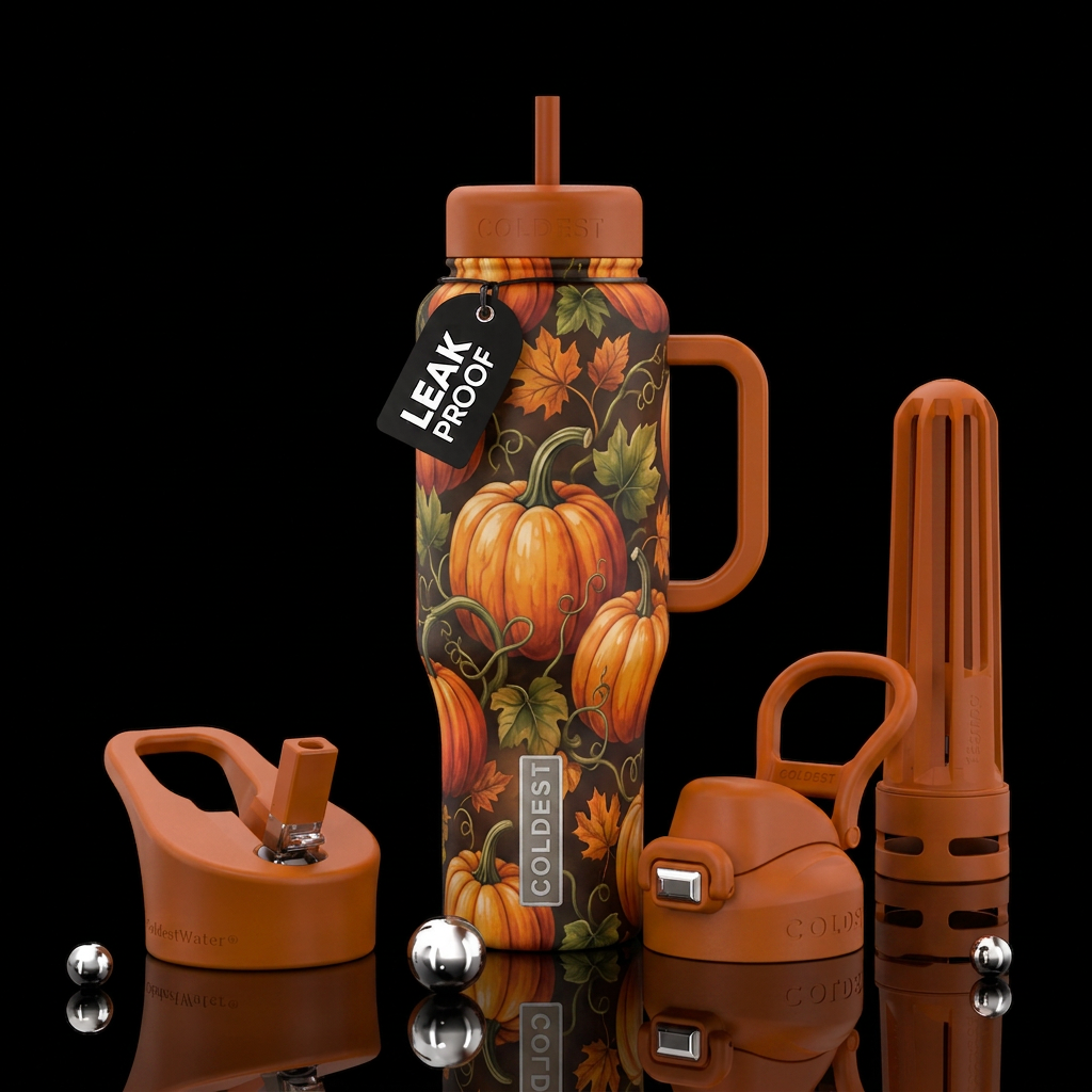 Pumpkin Patch water bottle design