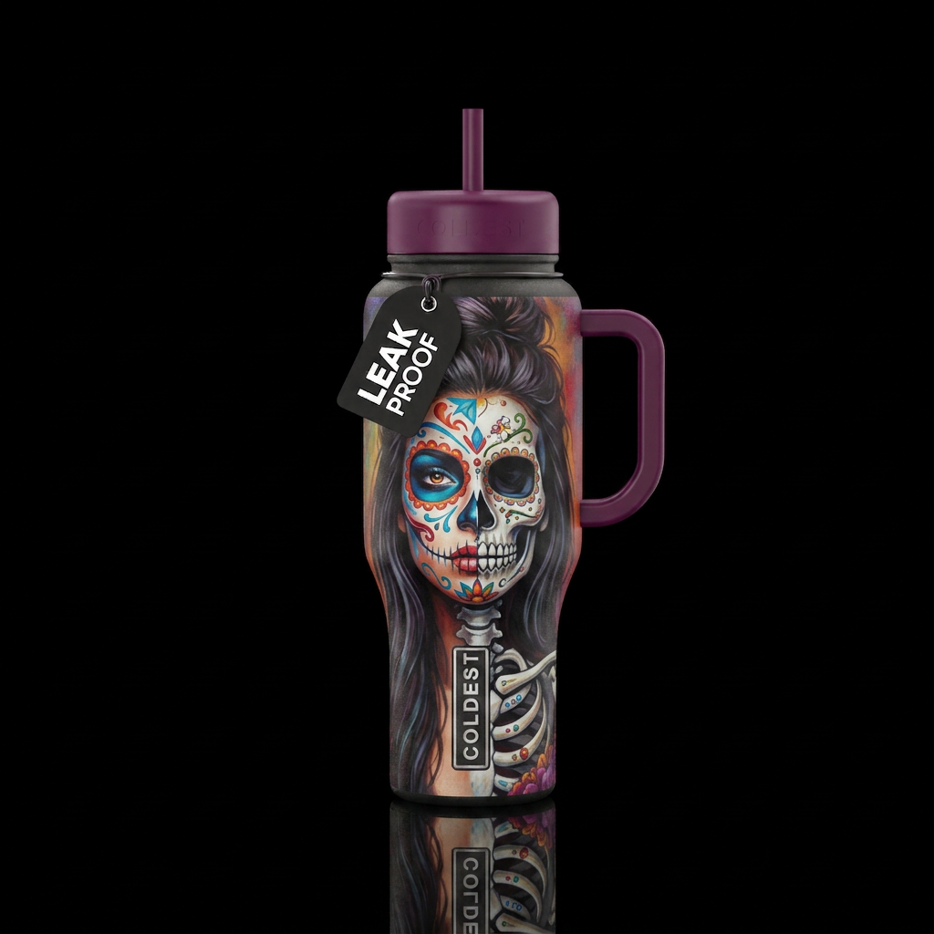 Living dead girl water bottle design
