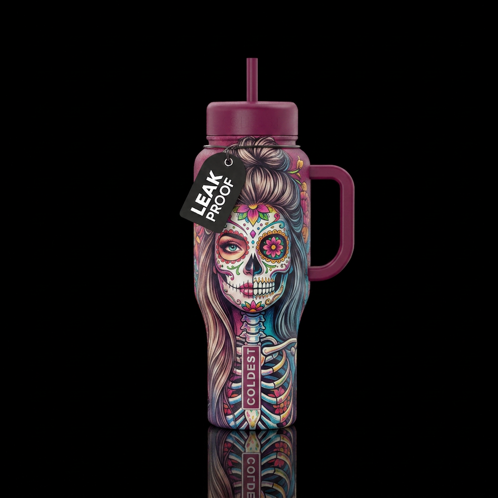 Sugar girl water bottle design