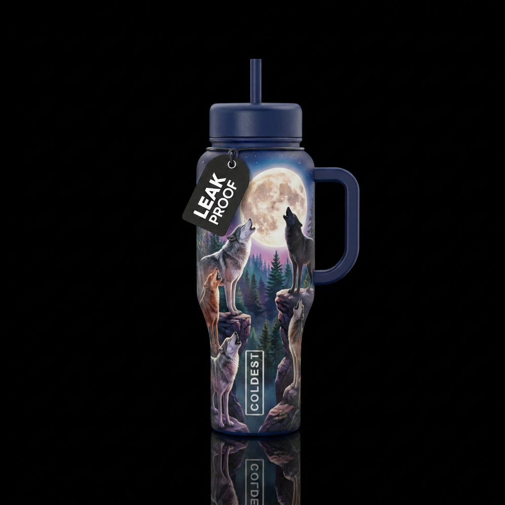 The Howl water bottle design