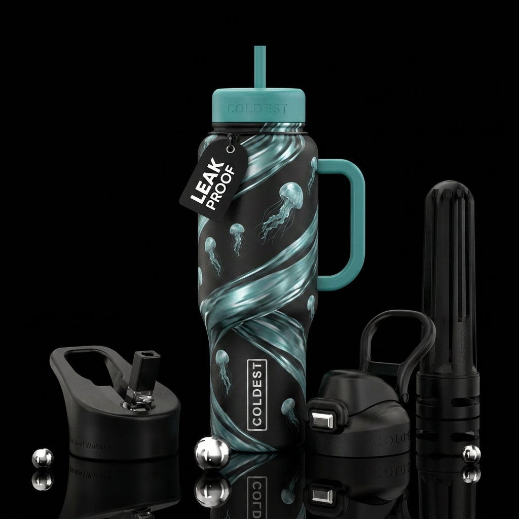 Jellyfish water bottle design