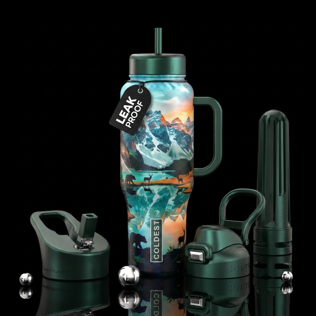 Wild & Beautiful water bottle design