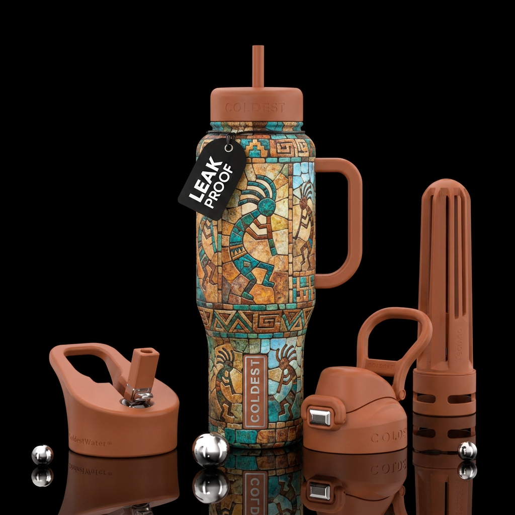 Mosaic Koko water bottle design
