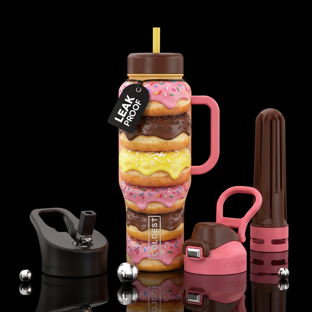 Stacked water bottle design