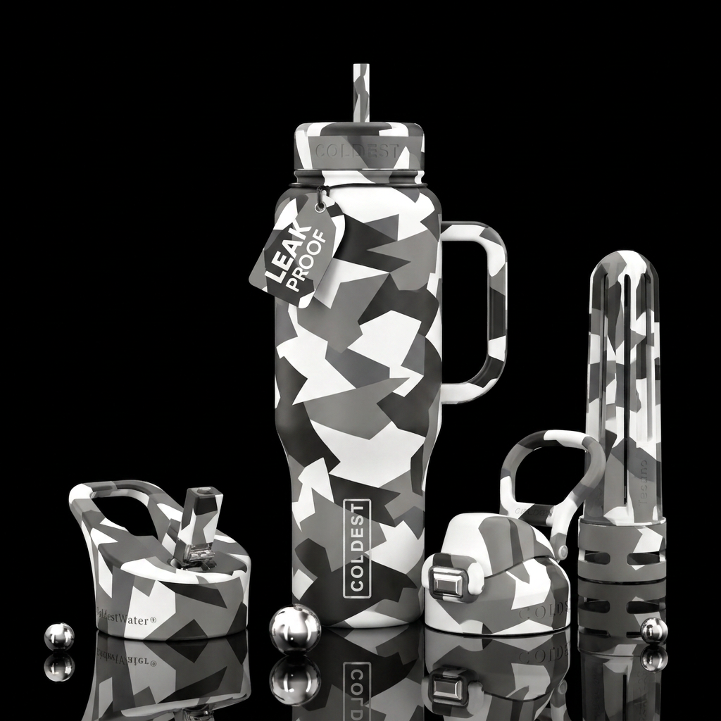 Joes Camo Dream water bottle design