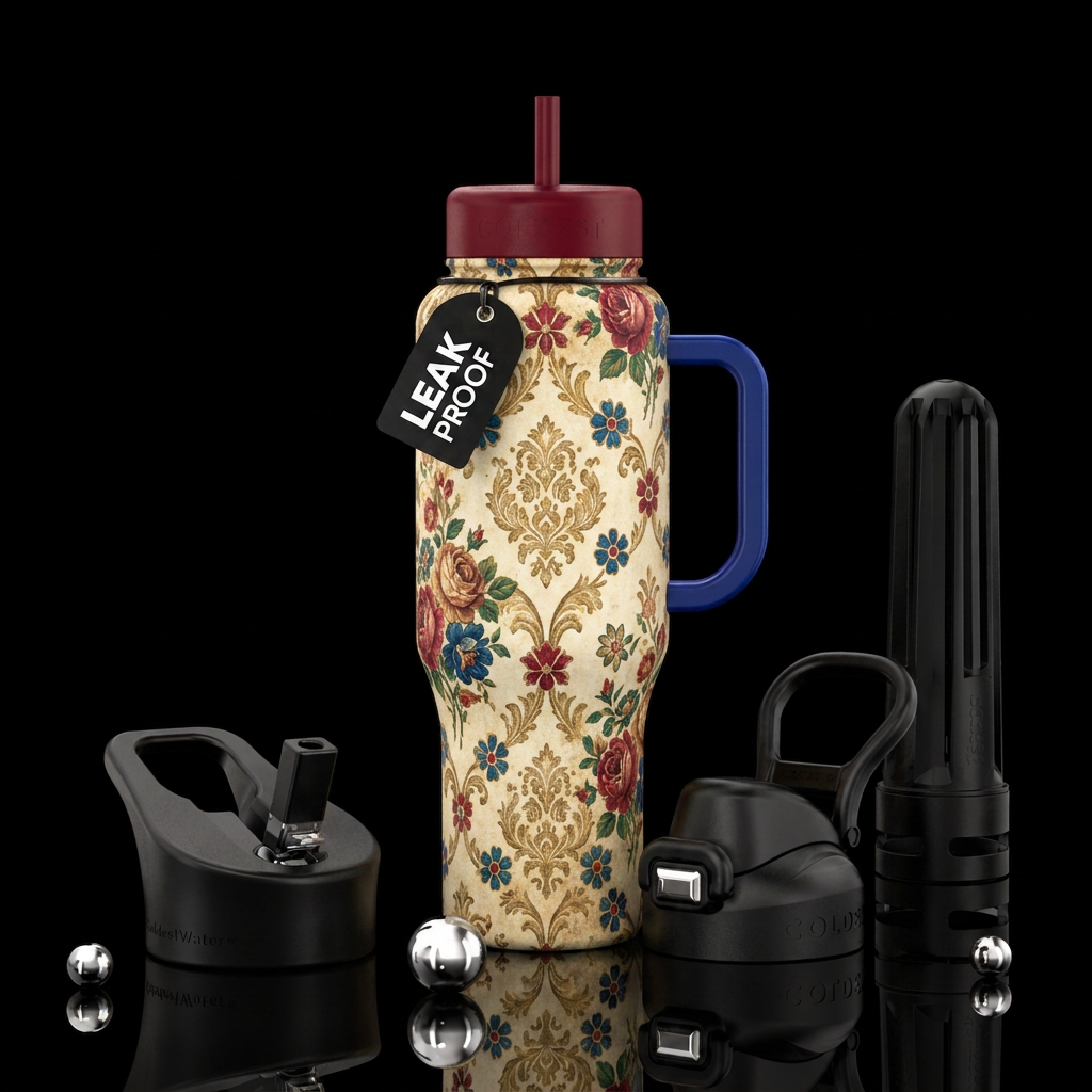 Grandmas Wallpaper water bottle design