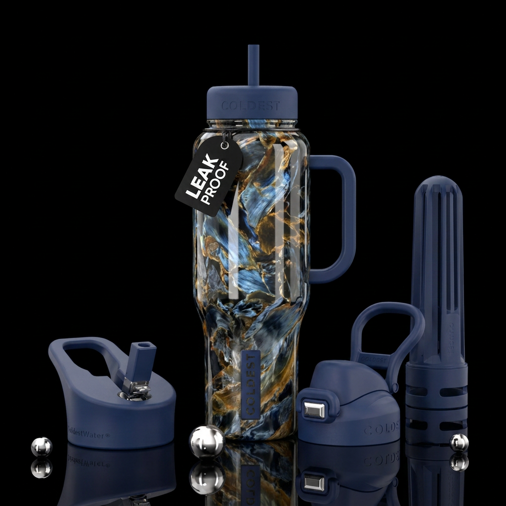 Pietersite water bottle design