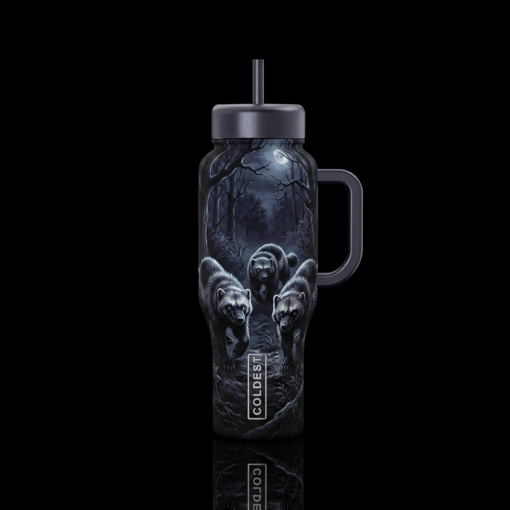Stalking You water bottle design